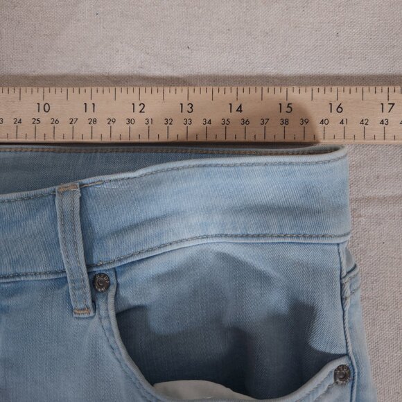 NYDJ Marilyn Straight Crop Blue Jeans Womens Size 10 Stretch Denim Pants - Picture 3 of 14